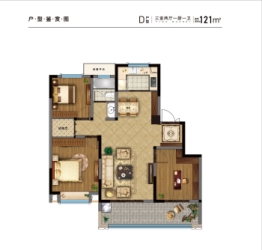 城改·移湖观邸3室2厅1厨1卫建面121.00㎡