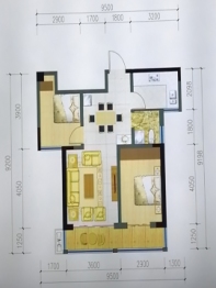 静宁县麒瑞苑商住楼2室2厅1厨1卫建面88.63㎡