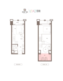 中交广场2室1厅1厨1卫建面35.69㎡