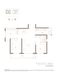 朗诗熙华府3室2厅1厨1卫建面109.00㎡