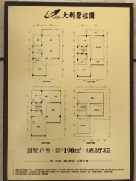 大新碧桂园4室2厅1厨3卫建面190.00㎡