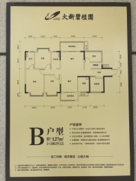 大新碧桂园3室2厅1厨2卫建面127.00㎡