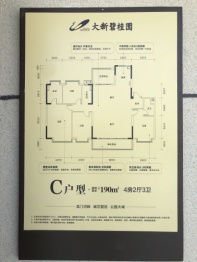 大新碧桂园4室2厅1厨3卫建面190.00㎡