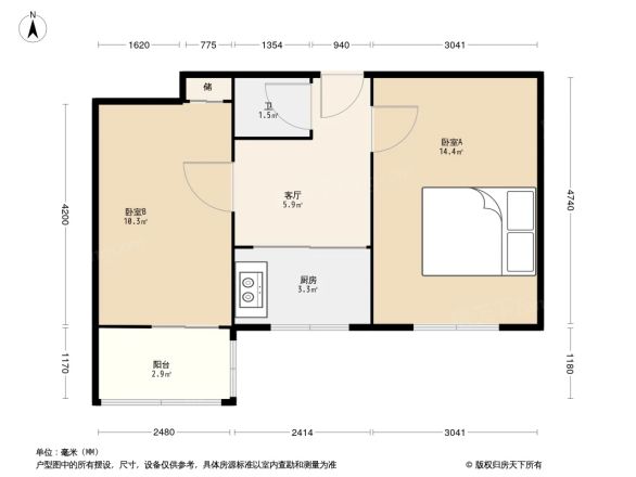 卢沟桥北里户型图