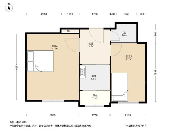 卢沟桥北里户型图