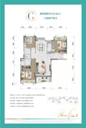 合景·汀澜海岸3室2厅1厨2卫建面102.38㎡