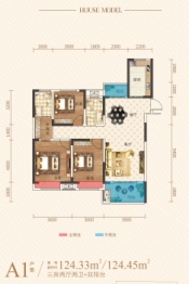 高新未来城科创谷3室2厅1厨2卫建面124.33㎡