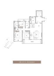 申泰新城3室2厅1厨2卫建面128.85㎡