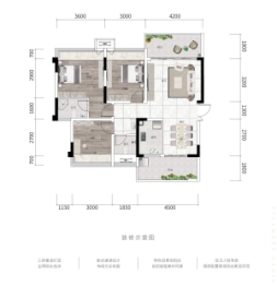 览江·梧桐郡3室2厅1厨2卫建面100.00㎡