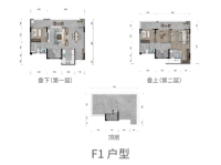 叠拼别墅F1户型