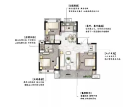 碧桂园·金樽府3室2厅1厨2卫建面125.00㎡