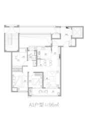 万科 燕语光年3室2厅1厨1卫建面96.00㎡