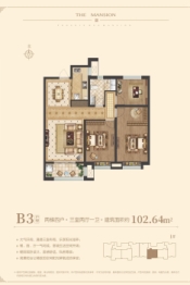 凤凰华府3室2厅1厨1卫建面102.64㎡