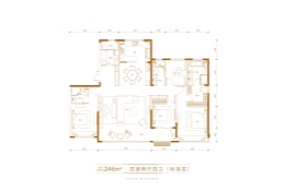 中信泰富·九庐4室2厅1厨4卫建面246.00㎡