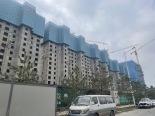 在建楼栋近景