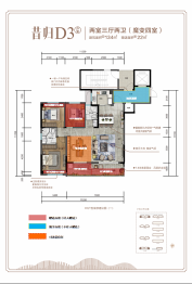 丹河·望岳2室3厅1厨2卫建面134.00㎡