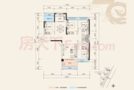 龙凤雅苑4室2厅1厨2卫建面136.00㎡