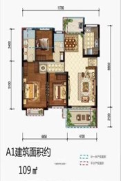 鸿通·翡翠城3室2厅1厨2卫建面109.00㎡