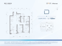 融创公园壹号D户型109平三室