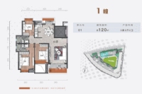 1幢01户型120㎡