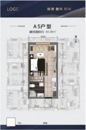 理想之家1室1厨1卫建面44.38㎡