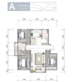 福美·未来城3室2厅1厨2卫建面122.80㎡