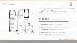 龙光天境3室2厅1厨2卫建面105.00㎡