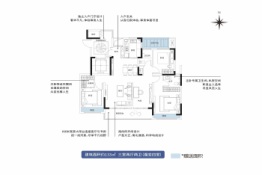 鑫联·外滩公馆3室2厅1厨2卫建面133.00㎡