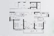 碧桂园·璞玥天成109平户型3室2厅1卫