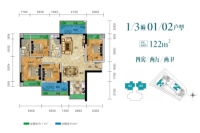 1/3幢01/02户型