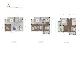 龙盘湖·龙岛三号5室3厅1厨4卫建面285.00㎡