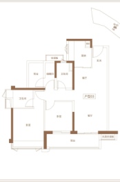 保利御江南3室2厅1厨2卫建面99.69㎡