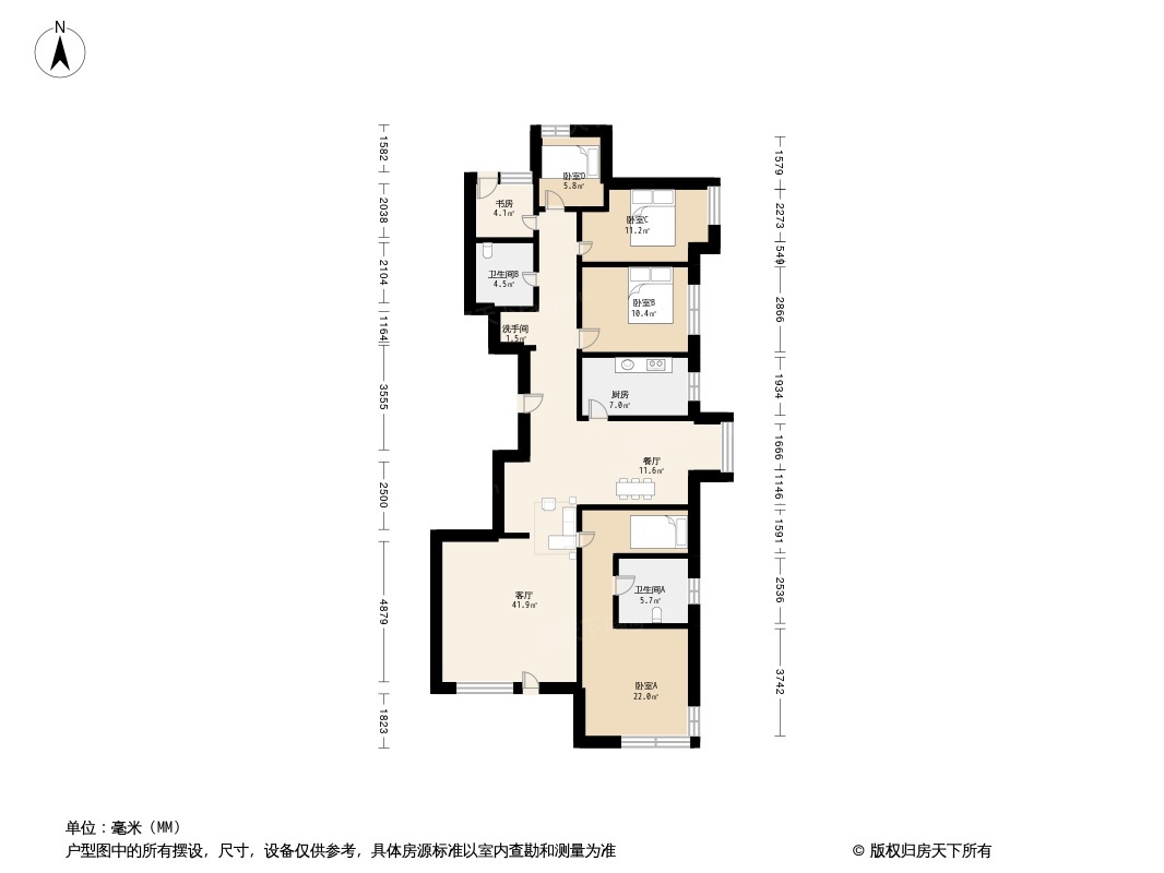 户型图2/3