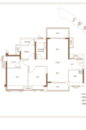 保利御江南3室2厅1厨2卫建面99.42㎡