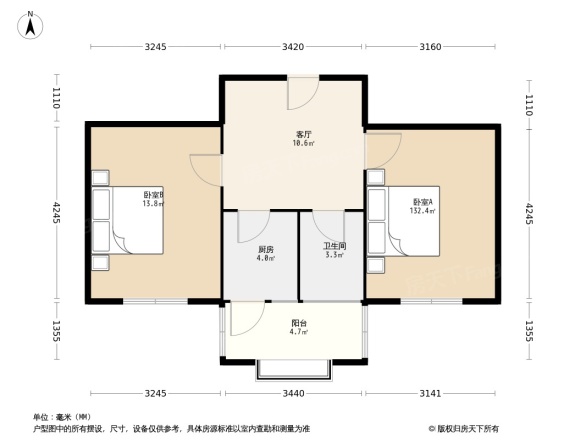 滨河小区颐安苑户型图