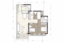 碧桂园·瑜璟臺3室2厅1厨2卫建面99.00㎡