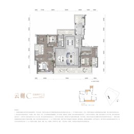 华发统建锦江首府4室2厅2卫建面235.00㎡