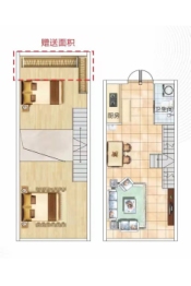 博雅星座1室1厅1厨1卫建面33.00㎡