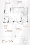 二期15、16栋建面120平D1a户型