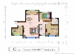 国泰·翡翠城3室2厅2卫建面131.70㎡