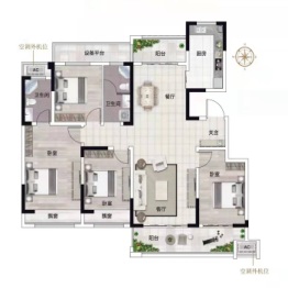 淮阳建业熙望4室2厅1厨2卫建面143.00㎡