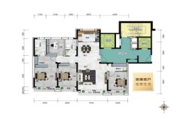 融汇中央广场4室2厅1厨2卫建面142.00㎡