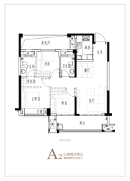 均和雨山前3室2厅2卫建面95.00㎡