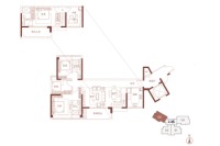 11栋建面130㎡偶数层03户型