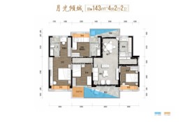 乐昌碧桂园4室2厅1厨2卫建面145.00㎡