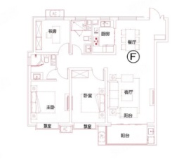 国力公园里3室2厅1厨2卫建面138.50㎡