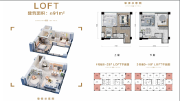 龙湖三千城光曜建面91.00㎡