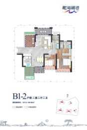 毗海澜湾2室2厅1厨2卫建面101.80㎡