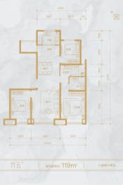 2022线上惠民房交会3室2厅2厨1卫建面119.00㎡