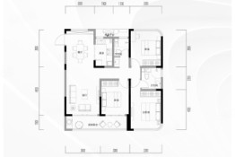 湖上居3室2厅1厨2卫建面120.00㎡